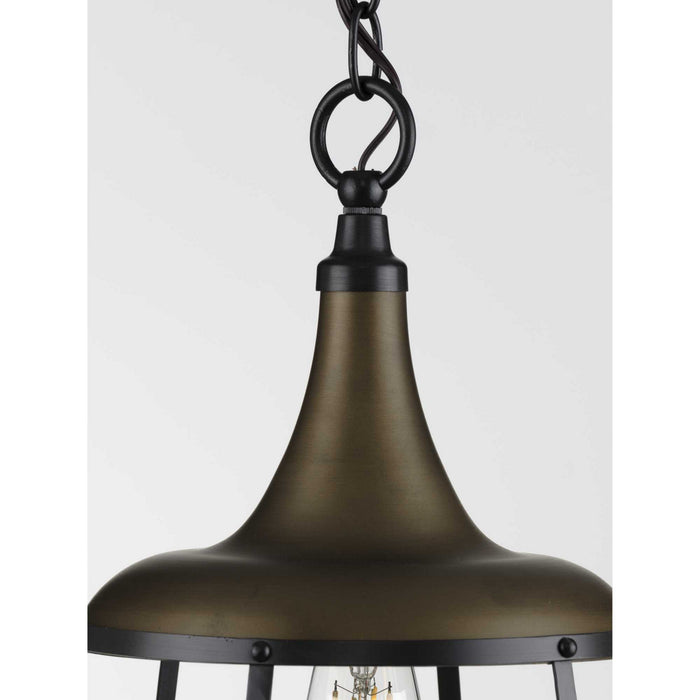 Myhouse Lighting Progress Lighting - P500236-161 - One Light Pendant - Bastille - Aged Brass