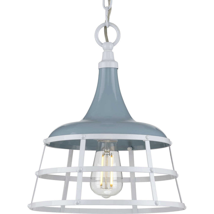 Myhouse Lighting Progress Lighting - P500236-164 - One Light Pendant - Bastille - Coastal Blue