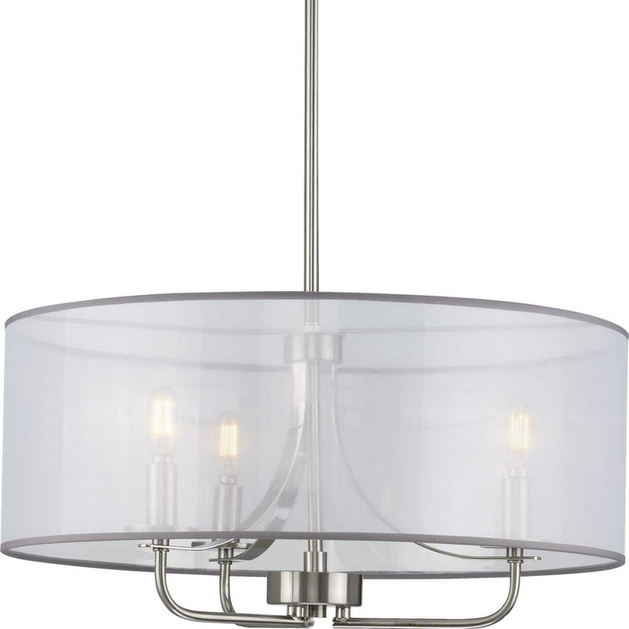 Myhouse Lighting Progress Lighting - P500243-009 - Three Light Pendant - Riley - Brushed Nickel