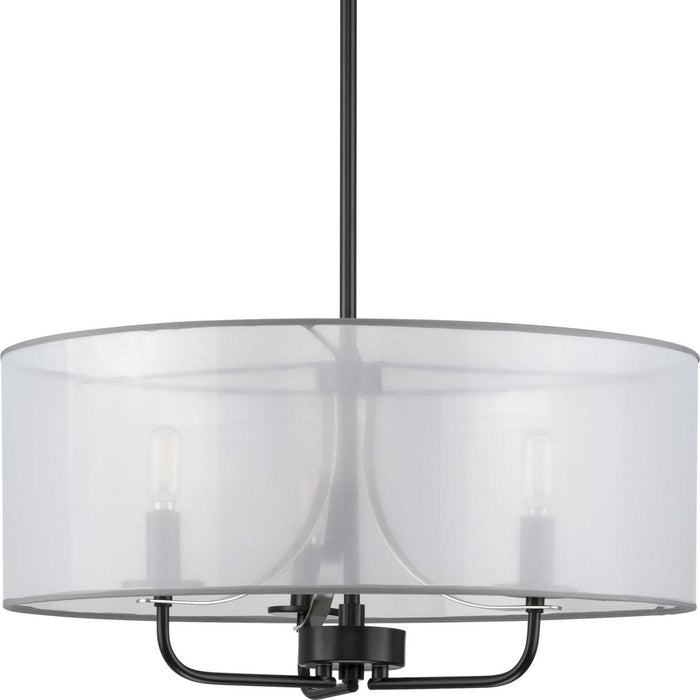 Myhouse Lighting Progress Lighting - P500243-031 - Three Light Pendant - Riley - Black