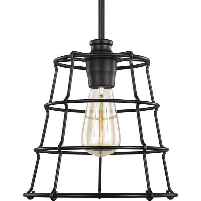 Myhouse Lighting Progress Lighting - P500281-031 - One Light Mini Pendant - Chambers - Black