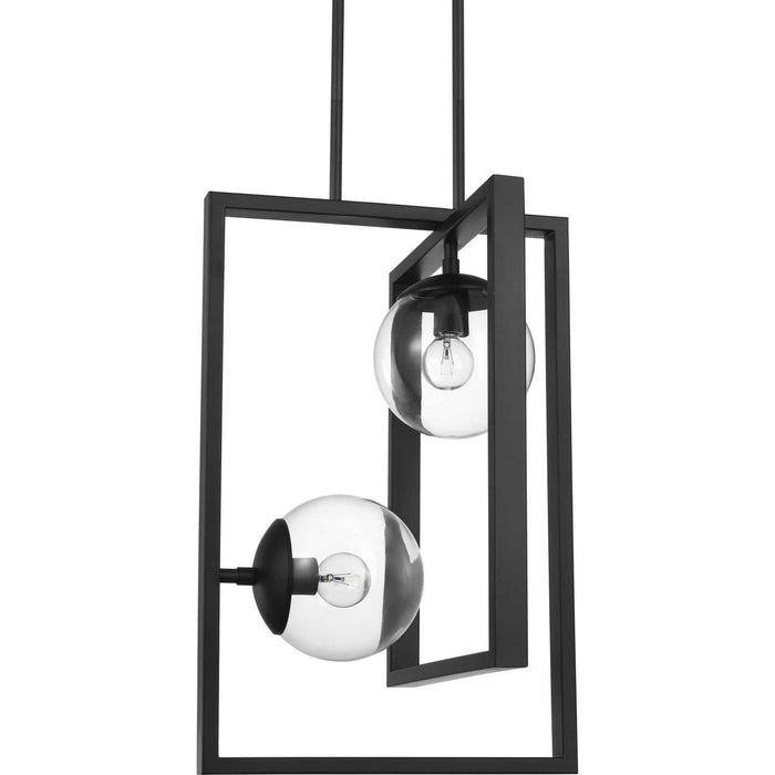 Myhouse Lighting Progress Lighting - P500284-031 - Two Light Pendant - Atwell - Black