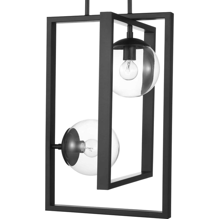 Myhouse Lighting Progress Lighting - P500284-031 - Two Light Pendant - Atwell - Black