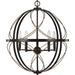 Myhouse Lighting Progress Lighting - P500287-020 - Five Light Pendant - Brandywine - Antique Bronze