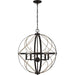 Myhouse Lighting Progress Lighting - P500287-020 - Five Light Pendant - Brandywine - Antique Bronze