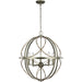 Myhouse Lighting Progress Lighting - P500287-134 - Five Light Pendant - Brandywine - Silver Ridge