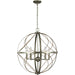 Myhouse Lighting Progress Lighting - P500287-134 - Five Light Pendant - Brandywine - Silver Ridge