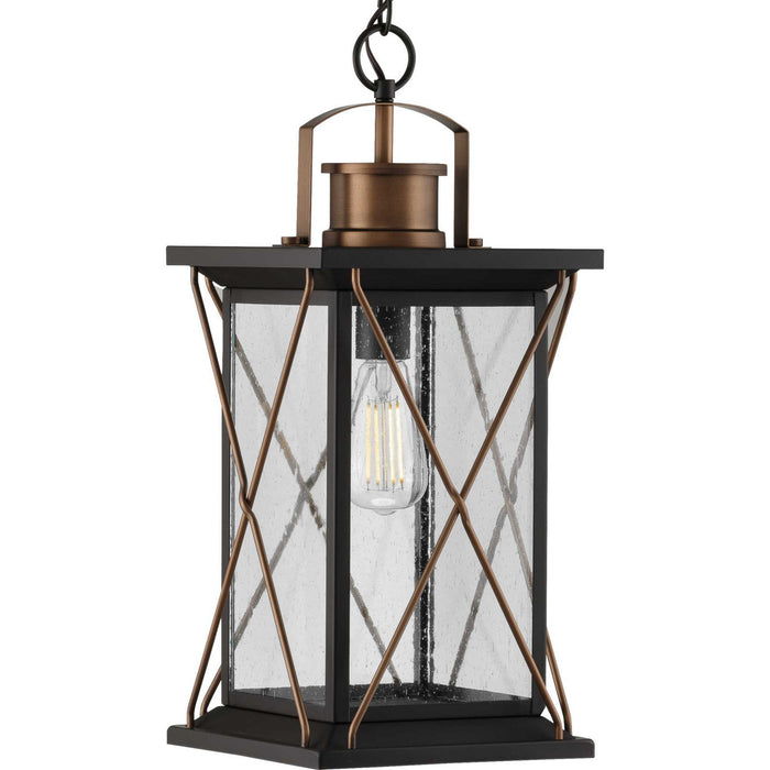 Myhouse Lighting Progress Lighting - P550068-020 - One Light Hanging Lantern - Barlowe - Antique Bronze