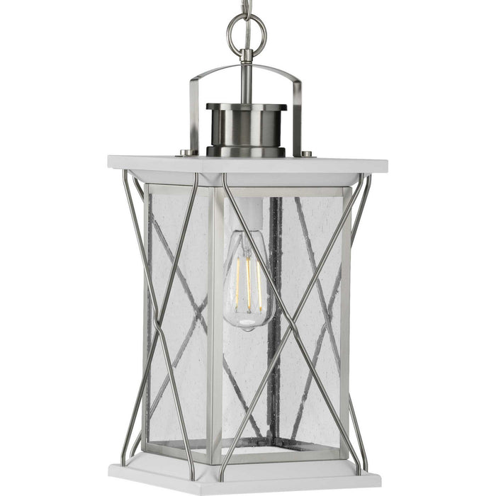 Myhouse Lighting Progress Lighting - P550068-135 - One Light Hanging Lantern - Barlowe - Stainless Steel