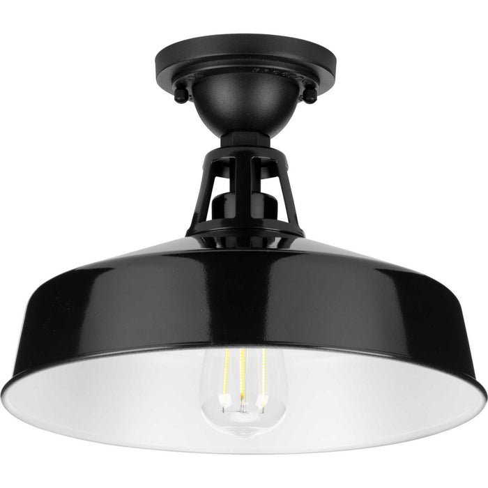 Myhouse Lighting Progress Lighting - P550070-031 - One Light Semi Flush Mount - Cedar Springs - Black