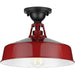 Myhouse Lighting Progress Lighting - P550070-039 - One Light Semi Flush Mount - Cedar Springs - Red