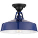 Myhouse Lighting Progress Lighting - P550070-091 - One Light Semi Flush Mount - Cedar Springs - Navy