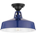 Myhouse Lighting Progress Lighting - P550070-091 - One Light Semi Flush Mount - Cedar Springs - Navy