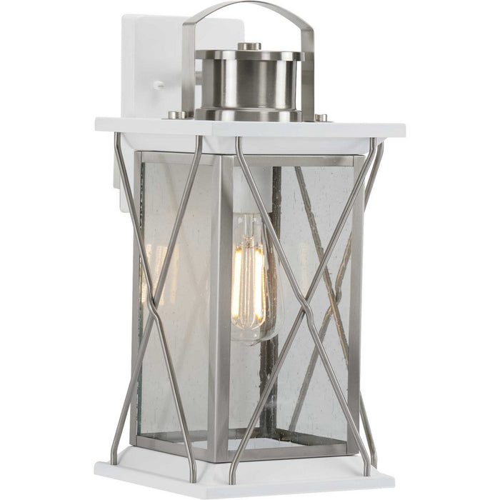 Myhouse Lighting Progress Lighting - P560157-135 - One Light Wall Lantern - Barlowe - Stainless Steel