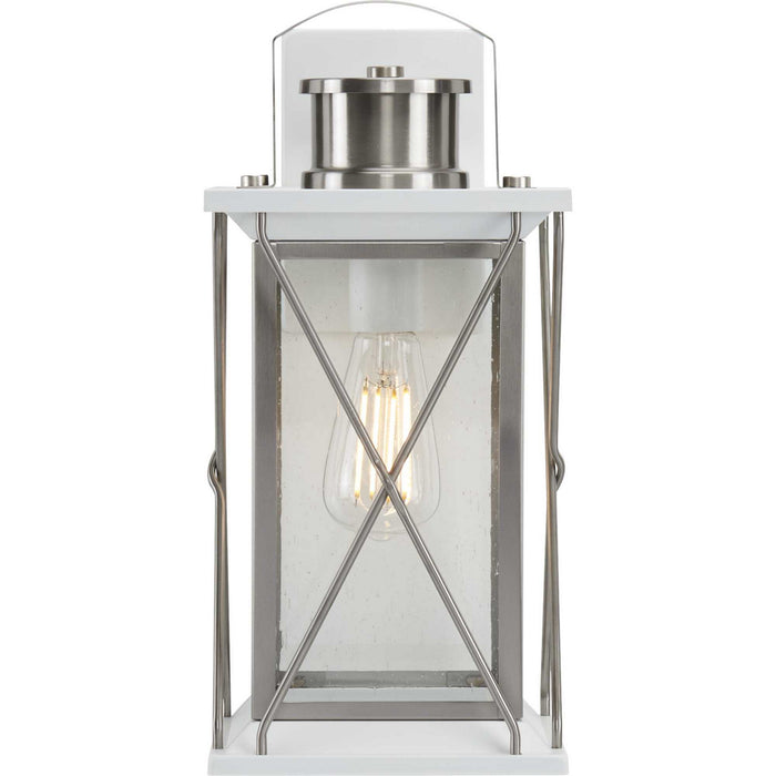 Myhouse Lighting Progress Lighting - P560157-135 - One Light Wall Lantern - Barlowe - Stainless Steel