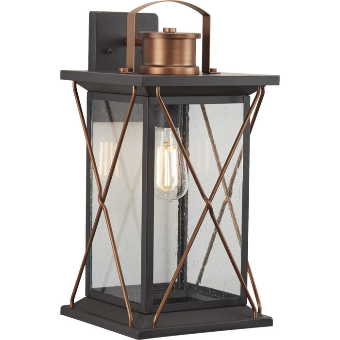 Myhouse Lighting Progress Lighting - P560158-020 - One Light Wall Lantern - Barlowe - Antique Bronze