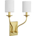 Myhouse Lighting Progress Lighting - P710019-012 - Two Light Wall Sconce - Bonita - Satin Brass