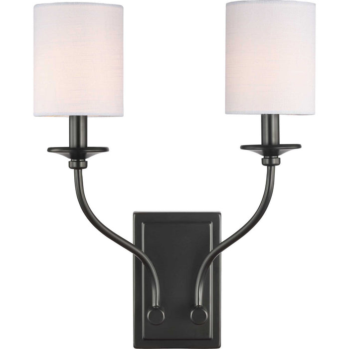 Myhouse Lighting Progress Lighting - P710019-031 - Two Light Wall Sconce - Bonita - Black