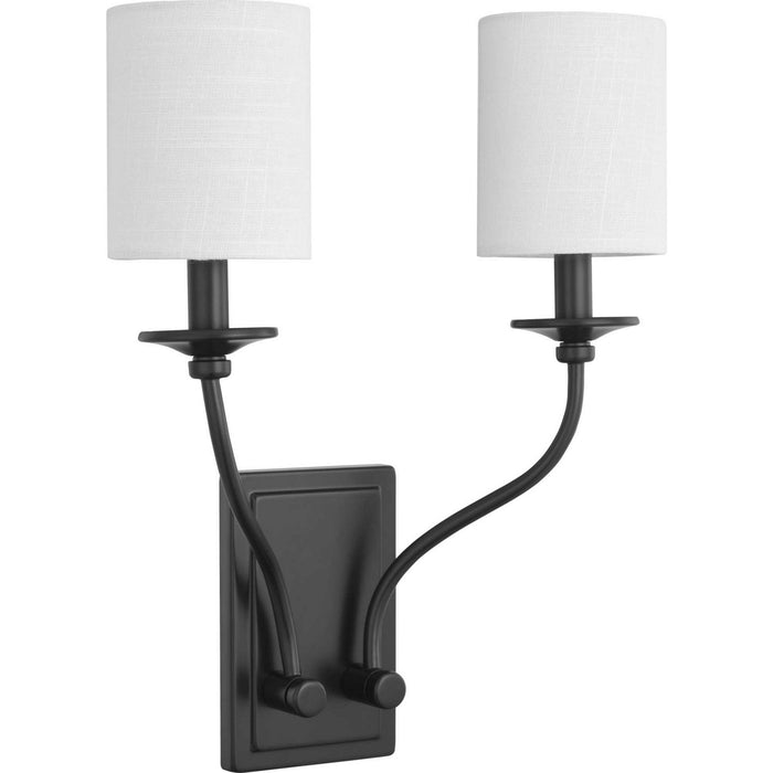 Myhouse Lighting Progress Lighting - P710019-031 - Two Light Wall Sconce - Bonita - Black