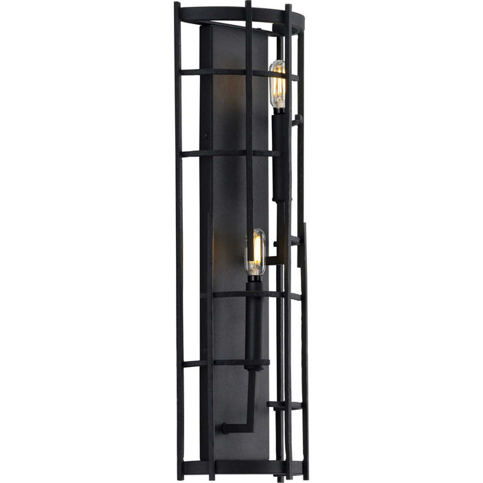 Myhouse Lighting Progress Lighting - P710077-031 - Two Light Wall Sconce - Torres - Textured Black