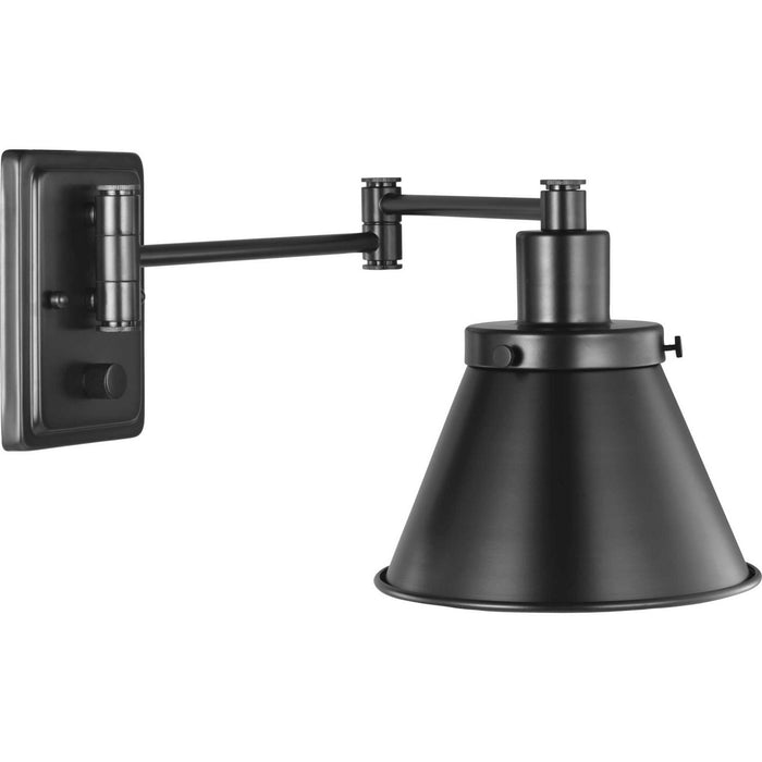 Myhouse Lighting Progress Lighting - P710085-031 - One Light Swing Arm Wall Lamp - Hinton - Black