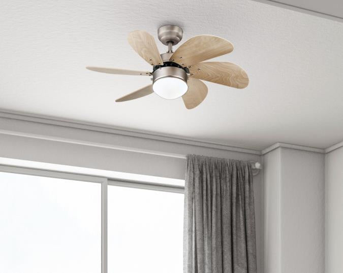 Myhouse Lighting Westinghouse Lighting - 7224000 - 30"Ceiling Fan - Turbo Swirl - Brushed Aluminum