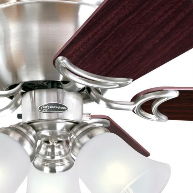 Myhouse Lighting Westinghouse Lighting - 7231900 - 42"Ceiling Fan - Contempra Trio - Brushed Nickel