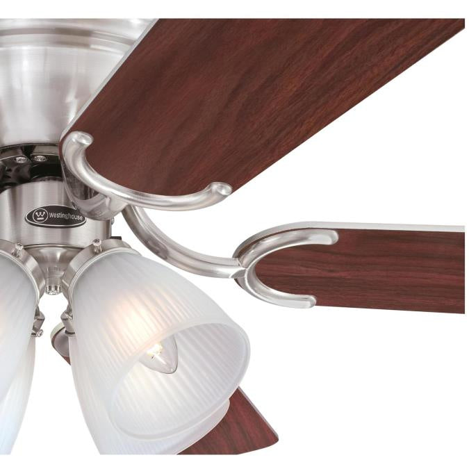 Myhouse Lighting Westinghouse Lighting - 7232000 - 52"Ceiling Fan - Contempra Iv - Brushed Nickel