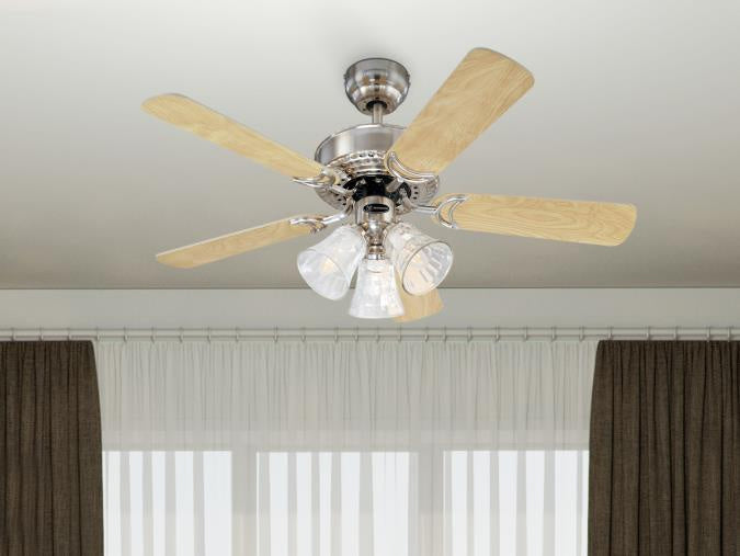 Myhouse Lighting Westinghouse Lighting - 7235400 - 42"Ceiling Fan - Newtown - Brushed Nickel