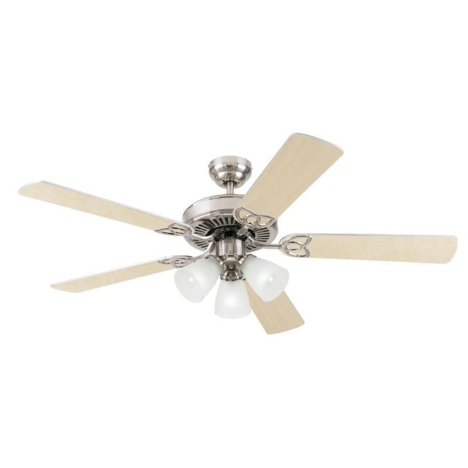 Myhouse Lighting Westinghouse Lighting - 7237100 - 52"Ceiling Fan - Vintage - Brushed Nickel