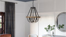 Myhouse Lighting Quoizel - BRL2816EK - Four Light Pendant - Bartlett - Earth Black