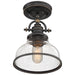 Myhouse Lighting Quoizel - GRTS1708PN - One Light Semi-Flush Mount - Grant - Palladian Bronze