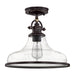 Myhouse Lighting Quoizel - GRTS1714PN - One Light Semi-Flush Mount - Grant - Palladian Bronze