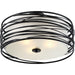 Myhouse Lighting Quoizel - SPL1720K - Three Light Semi-Flush Mount - Spiral - Mystic Black