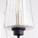 Myhouse Lighting Quorum - 625-5-6980 - Five Light Chandelier - Dalia - Textured Black w/ Aged Brass