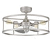 Myhouse Lighting Quoizel - NHR3124BN - Five Light Fandelier - New Harbor - Brushed Nickel