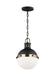 Myhouse Lighting Visual Comfort Studio - 6177101-112 - One Light Mini Pendant - Hanks - Midnight Black