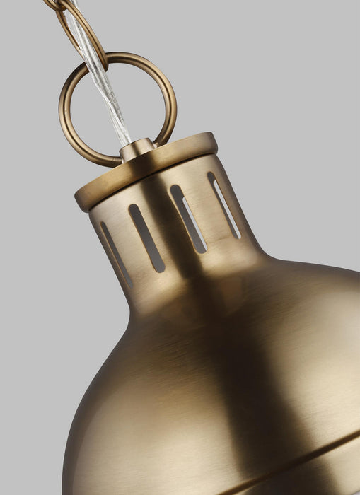 Myhouse Lighting Visual Comfort Studio - 6177101-848 - One Light Mini Pendant - Hanks - Satin Brass