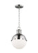 Myhouse Lighting Visual Comfort Studio - 6177101-962 - One Light Mini Pendant - Hanks - Brushed Nickel