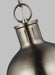 Myhouse Lighting Visual Comfort Studio - 6177101-965 - One Light Mini Pendant - Hanks - Antique Brushed Nickel