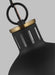 Myhouse Lighting Visual Comfort Studio - 6177101EN3-112 - One Light Mini Pendant - Hanks - Midnight Black