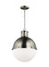 Myhouse Lighting Visual Comfort Studio - 6577101EN3-965 - One Light Pendant - Hanks - Antique Brushed Nickel