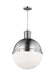 Myhouse Lighting Visual Comfort Studio - 6677101-962 - One Light Pendant - Hanks - Brushed Nickel