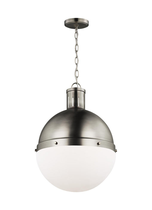 Myhouse Lighting Visual Comfort Studio - 6677101-965 - One Light Pendant - Hanks - Antique Brushed Nickel