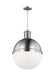 Myhouse Lighting Visual Comfort Studio - 6677101EN3-962 - One Light Pendant - Hanks - Brushed Nickel