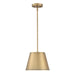 Myhouse Lighting Westinghouse Lighting - 6111500 - One Light Pendant - Derose - Brushed Brass