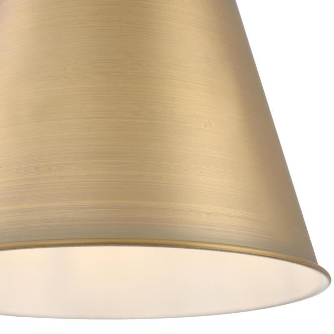 Myhouse Lighting Westinghouse Lighting - 6111500 - One Light Pendant - Derose - Brushed Brass