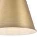 Myhouse Lighting Westinghouse Lighting - 6111500 - One Light Pendant - Derose - Brushed Brass