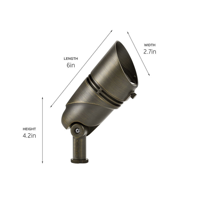 Myhouse Lighting Kichler - 16162CBR27 - LED Accent High - Vlo Led Accent - Centennial Brass