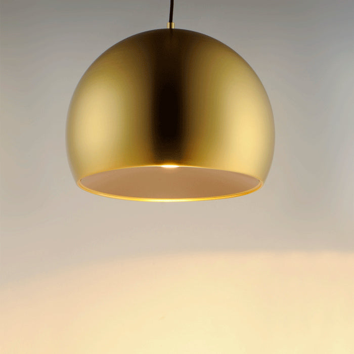 Myhouse Lighting ET2 - E24924-SBRCOF - LED Pendant - Palla - Satin Brass / Coffee